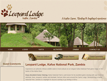 Tablet Screenshot of leopard-lodge.com
